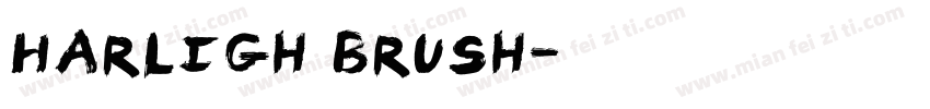 Harligh Brush字体转换